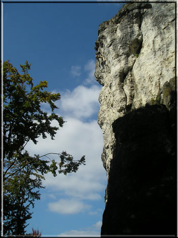 Weiße Wand Franken